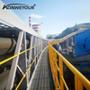 Transportador de correia tubular fechado para moinho de aço